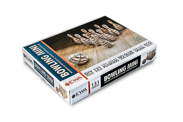 Puzzle 3D Lemn Mini Bowling Eco Wood Art [4]