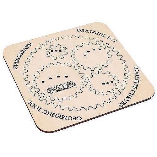 Puzzle 3D Lemn Spirograph Eco Wood Art [1]