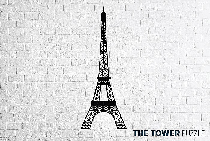 Puzzle 3D Lemn The Tower Eco Wood Art [1]