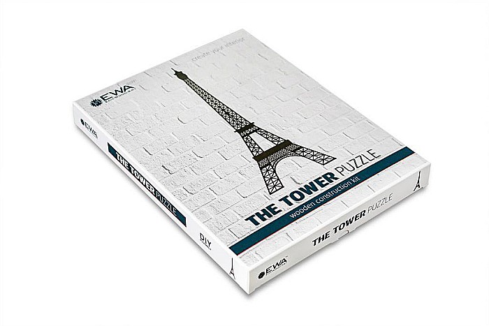 Puzzle 3D Lemn The Tower Eco Wood Art [3]