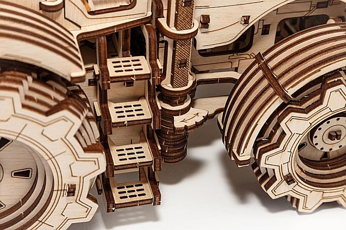 Puzzle 3D Lemn Tractor Eco Wood Art [4]