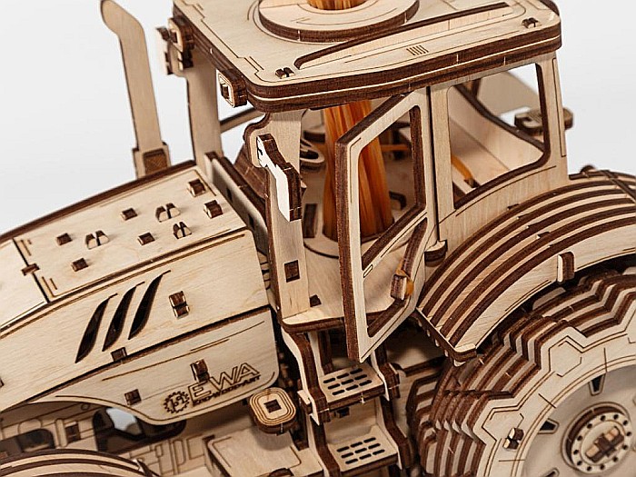 Puzzle 3D Lemn Tractor Eco Wood Art [2]