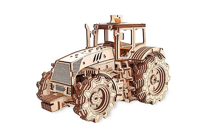 Puzzle 3D Lemn Tractor Eco Wood Art [1]