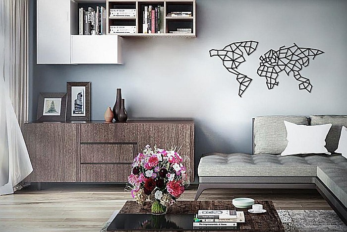 Puzzle 3D Lemn World Map Eco Wood Art [2]