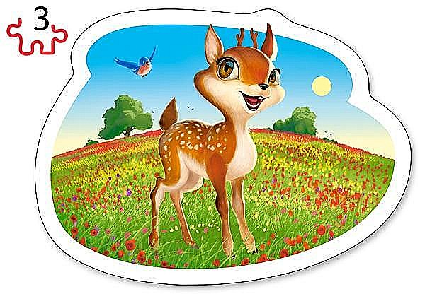 Puzzle 4 in 1 (3+4+6+9 piese) Animale din Padure 5079 [3]