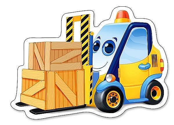 Puzzle 4 in 1 (3+4+6+9 piese) Funny Building Machines 5024 [3]