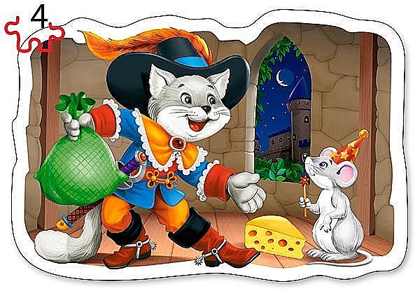 Puzzle 4 in 1 (3+4+6+9 piese) Povesti Clasice 5086 [4]