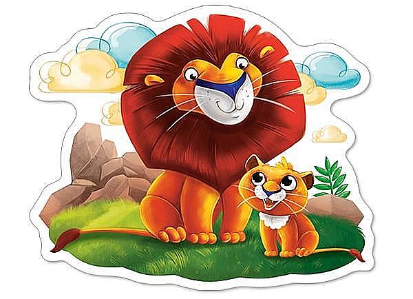 Puzzle 4 in 1 (4+5+6+7 piese) Animalele Africii 4454 [3]