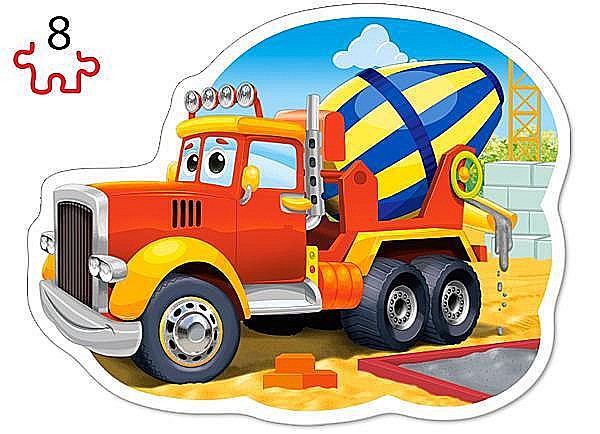Puzzle 4 in 1 (8+12+15+20 piese) Masinarii de Constructie 43040 [3]