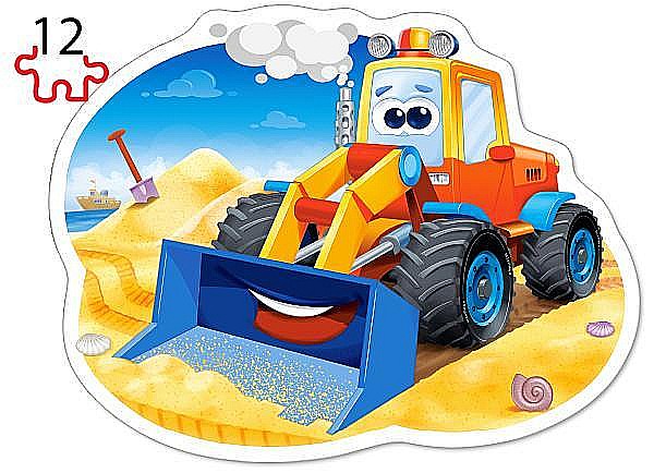 Puzzle 4 in 1 (8+12+15+20 piese) Masinarii de Constructie 43040 [4]