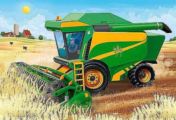 Puzzle 4 in 1 (8+12+15+20 piese) Masinarii de ferma 41039 [4]