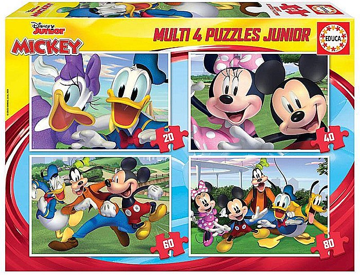 Puzzle 4 in 1 Mickey and Friends 18627 [1]