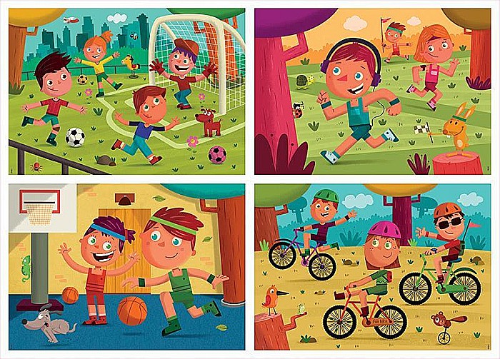 Puzzle 4 in 1 Sports 18602 [2]