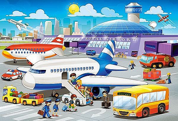 Puzzle 40 piese MAXI A Day at the Airport 40223 [2]
