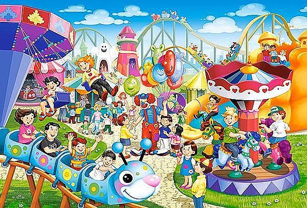Puzzle 40 piese Maxi Amusement Park - Castorland 40353 [2]