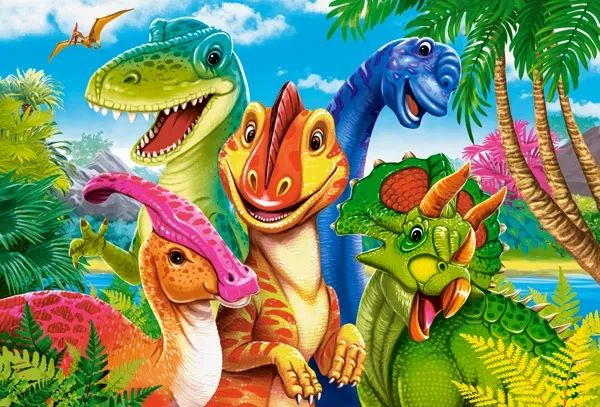 Puzzle 40 piese Maxi Dinosaurs Selfie 040391 Castorland [2]