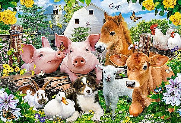 Puzzle 40 piese MAXI Farm Friends Castorland 40339 [2]