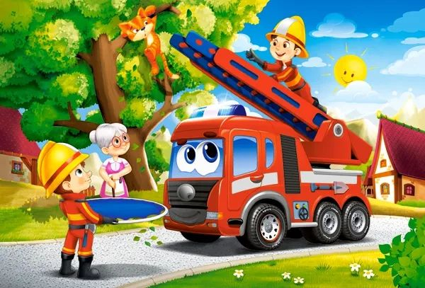 Puzzle 40 piese Maxi Firefighters to the Rescue 040407 Castorland [2]