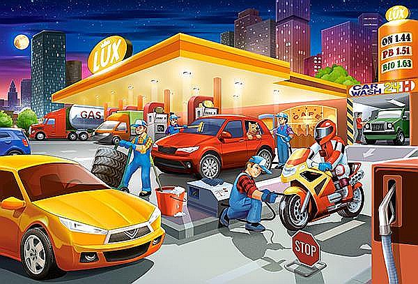 Puzzle 40 piese Maxi Gas Station Castorland 40377 [2]