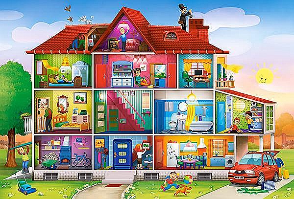 Puzzle 40 piese Maxi House Life Castorland 40346 [2]