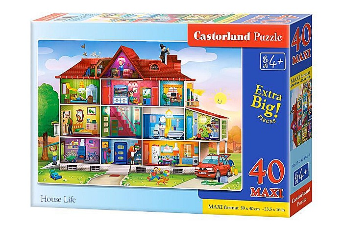 Puzzle 40 piese Maxi House Life Castorland 40346 [1]