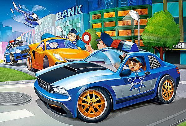 Puzzle 40 piese Maxi Police Chase Castorland 40360 [2]