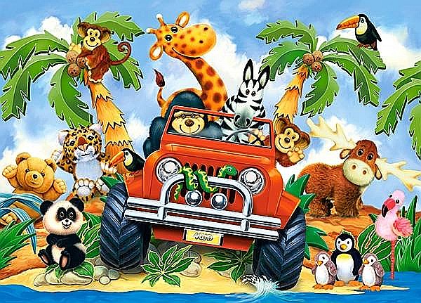 Puzzle 40 piese Maxi Softies on Safari 40131 [2]