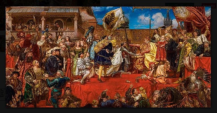 Puzzle 4000 piese The Prussian Homage, Jan Matejko Art Collection Castorland 400386 [2]
