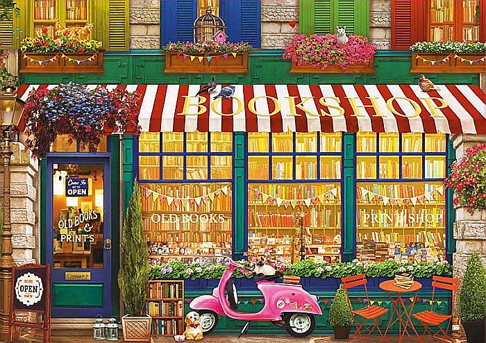 Puzzle 4000 piese Vintage Bookshop 18582 [2]