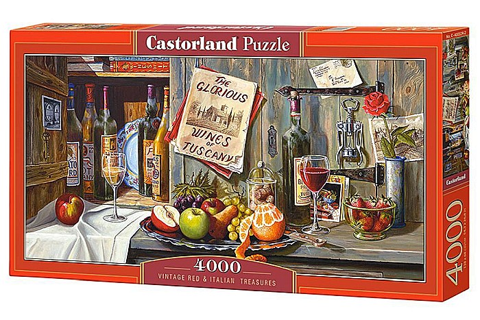 Puzzle 4000 piese Vintage Red & Italian Treasures Castorland 400324 [1]