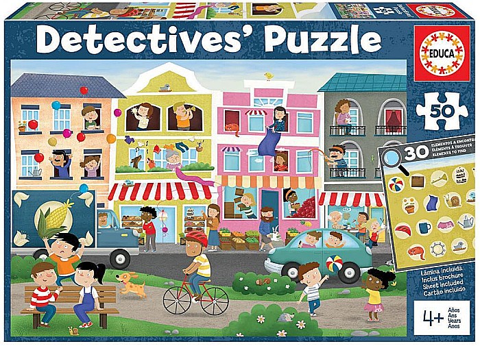 Puzzle 50 piese Detective Puzzle Busy Town 18894 EDUCA [1]