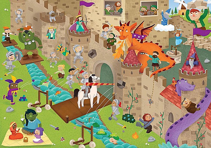 Puzzle 50 piese Detective Puzzle Castle 18895 EDUCA [2]