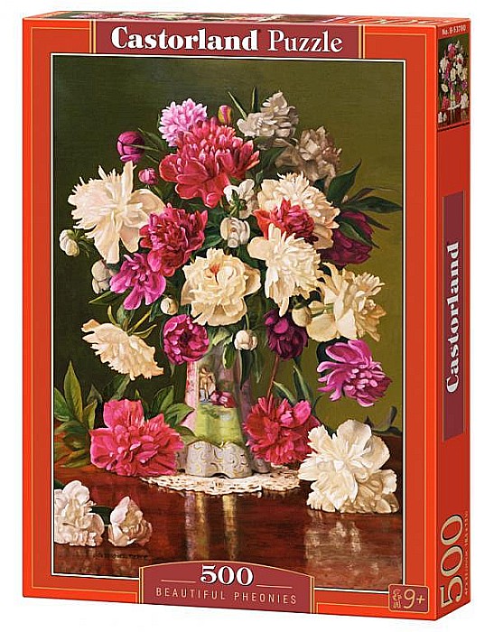 Puzzle 500 piese Beautiful Pheonies 53780 Castorland [1]