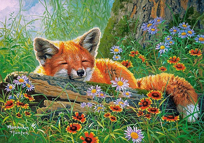 Puzzle 500 piese Foxy Dreams 53872 Castorland [2]