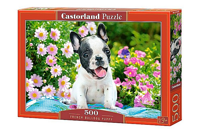Puzzle 500 piese French Bulldog Puppy Castorland 53650 [1]