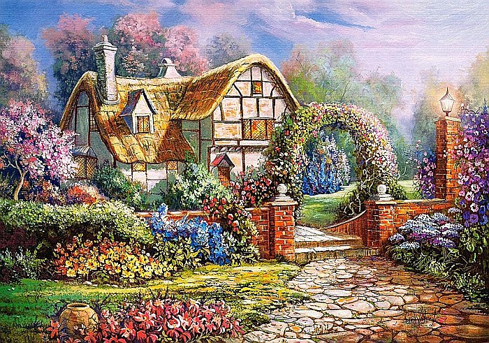 Puzzle 500 piese Gradinile din Wiltshire 53032 [2]