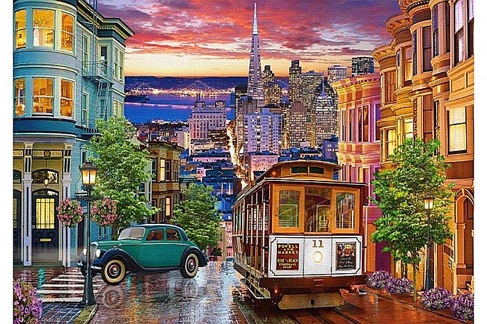 Puzzle 500 piese San Francisco Trolley 53391 [2]