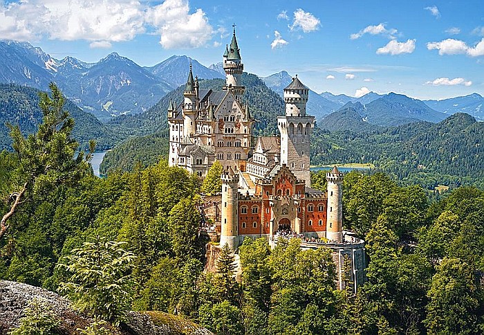 Puzzle 500 piese View of the Neuschwanstein Castle, Germany 53544 [2]
