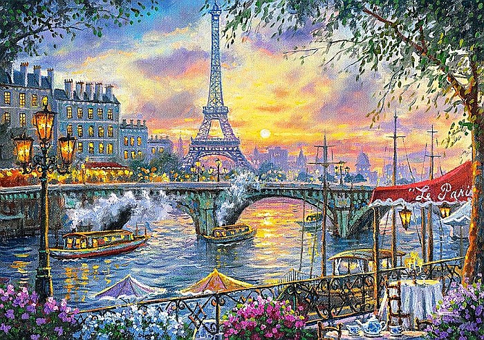 Puzzle 500 piese Vremea ceaiului in Paris 53018 [2]