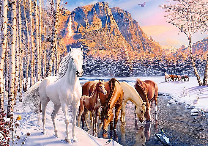 Puzzle 500 piese Winter Melt 53704 Castorland [2]