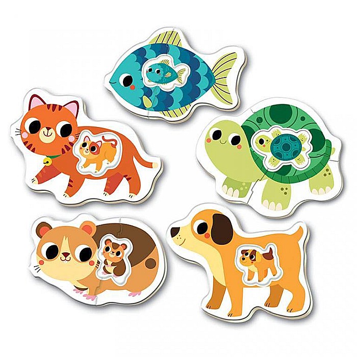 Puzzle 5x 2-4 piese Baby Pets 17573 [2]