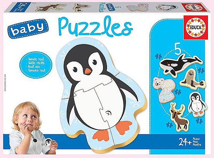 Puzzle 5x 2-5 piese Polar Animals 18588 [1]