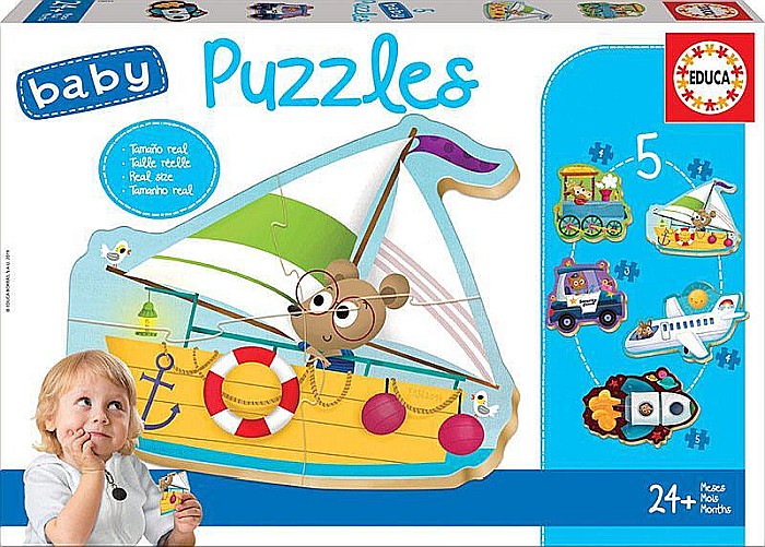 Puzzle 5x 2-5 piese Vehicles II 18059 [1]