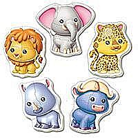 Puzzle 5x 3-5 piese Baby Wild Animals 14197 [2]