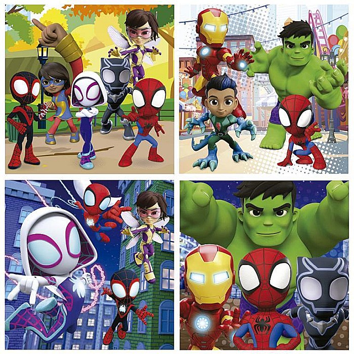 Puzzle 6+9+12+16 piese Spidey & His Amazing Friends Educa  19580 [3]