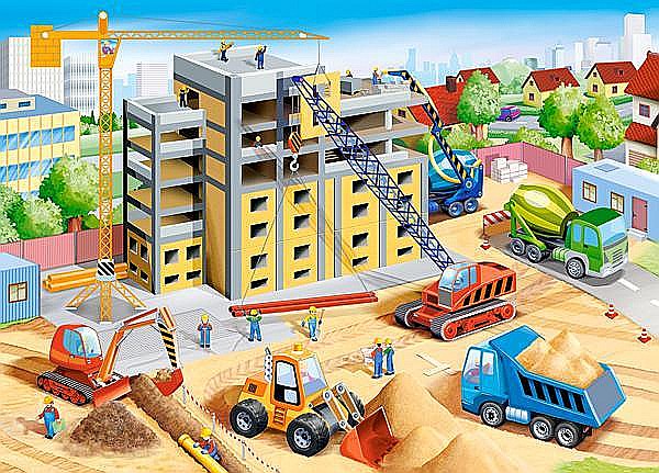 Puzzle 60 piese Big Construction Site - Castorland 66223 [2]