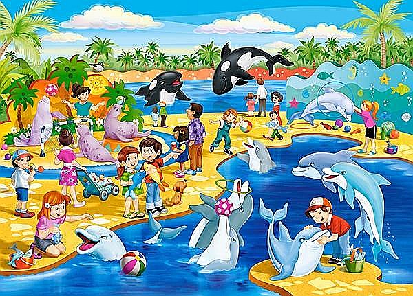 Puzzle 60 piese Delfinariu 066148 [2]