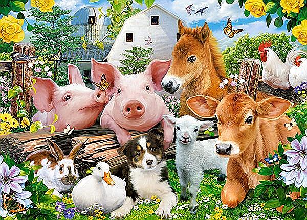 Puzzle 60 piese Farm Friends Castorland 66209 [2]