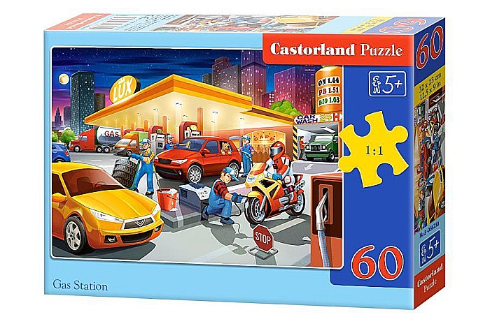 Puzzle 60 piese Gas Station Castorland 66230 [1]
