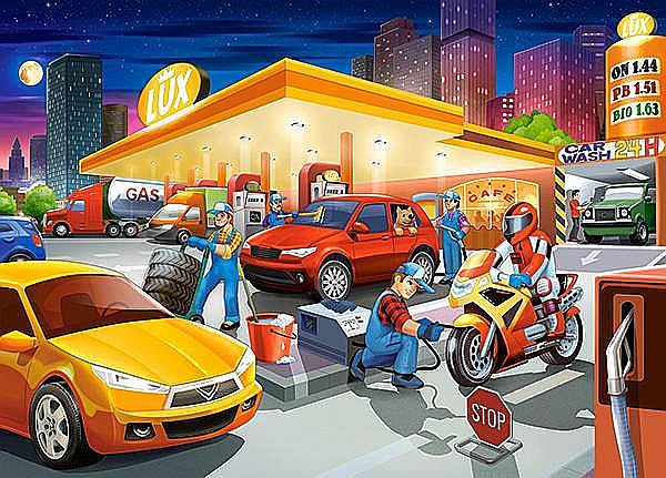 Puzzle 60 piese Gas Station Castorland 66230 [2]